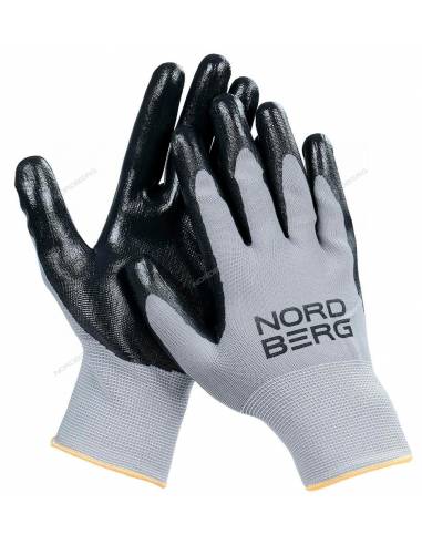 Nordberg NPG1508GB Перчатки маслобензостойкие (серая основа